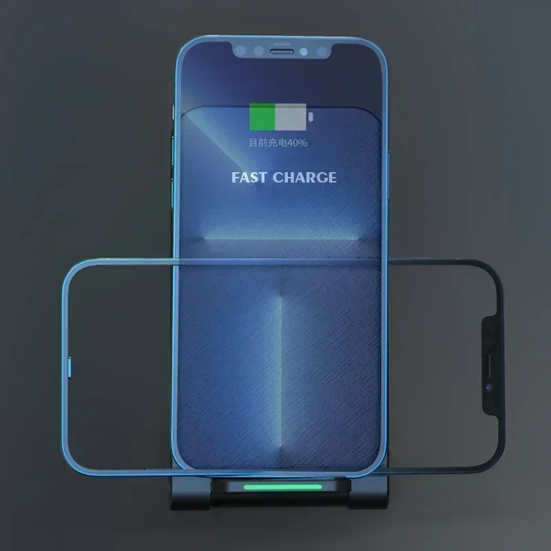 Katlanabilir Hızlı Şarjlı Kablosuz Masaüstü Şarj Standı – iPhone 11–16, Samsung S24/S23/S22, Xiaomi ve Tüm Qi Uyumlu Cihazlar için