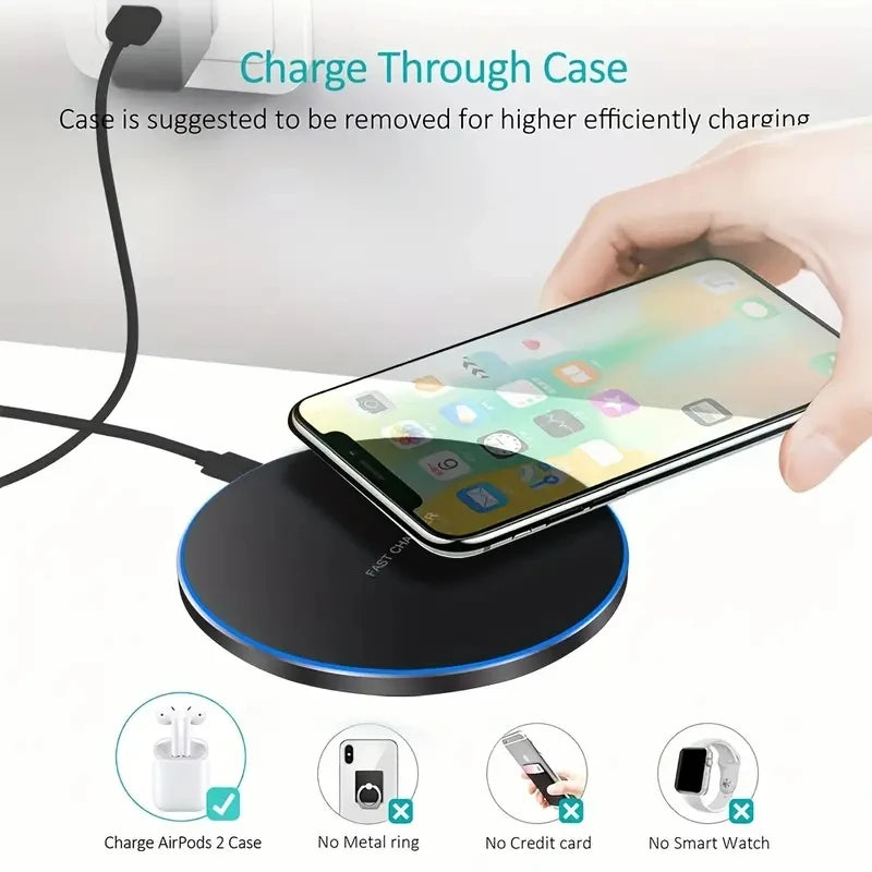 30W Kablosuz Hızlı Şarj Cihazı | iPhone 15, 14, 13, 12, Pro Max – Samsung S23, Xiaomi, Huawei Uyumlu Şarj Standı