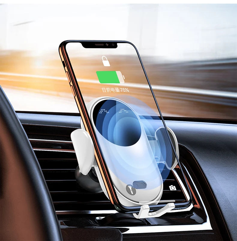 30W Akıllı Sensörlü Kablosuz Araç Şarj Cihazı | Hızlı Şarjlı Telefon Tutucu | iPhone, Samsung, Xiaomi, Huawei Uyumlu