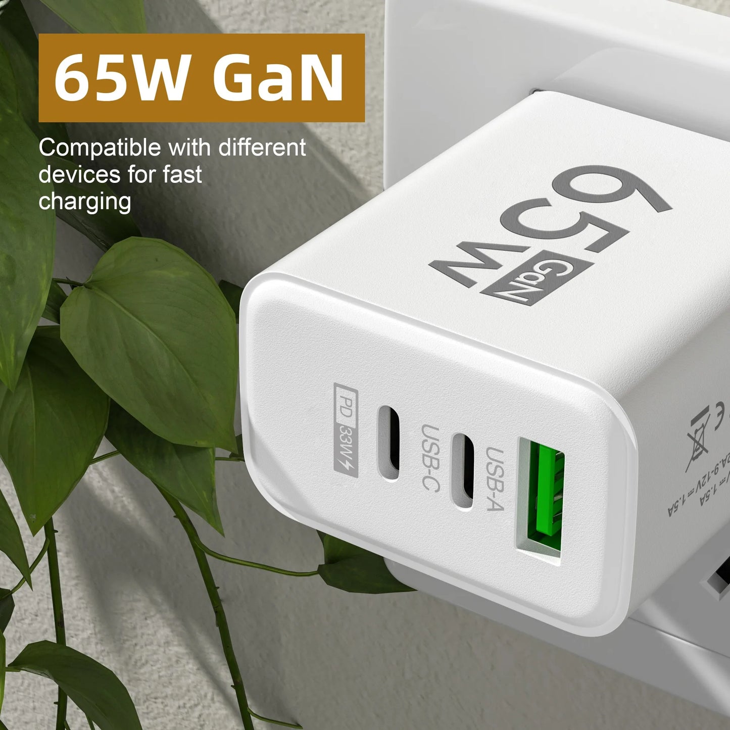 3 Portlu Hızlı Şarj Adaptörü | PD & QC3.0 Destekli | Type-C + USB | iPhone 16, Samsung, Xiaomi, Huawei Uyumlu Duvar Şarj Cihazı (EU/US/KR Priz)