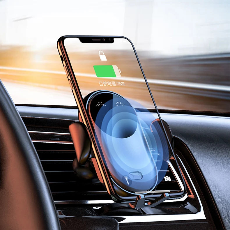 30W Akıllı Sensörlü Kablosuz Araç Şarj Cihazı | Hızlı Şarjlı Telefon Tutucu | iPhone, Samsung, Xiaomi, Huawei Uyumlu