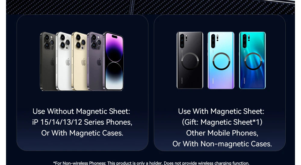 Essager RGB Işıklı Manyetik Kablosuz Araç Şarj Tutucu – 15W Hızlı Şarj, 7 Renkli Işık, iPhone 15/14/13 ve Android Uyumlu