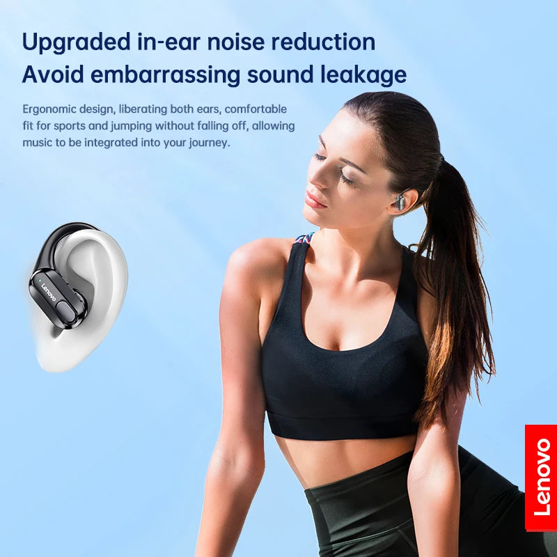 Orijinal Lenovo XT80 Spor Kablosuz Kulaklık – Mikrofonlu, LED Güç Göstergeli, HiFi Stereo Ses, Bluetooth 5.3 TWS Kulak İçi Kulaklık